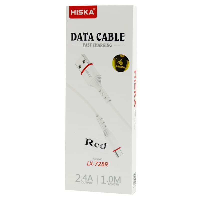 کابل آیفون فست شارژ هیسکا Hiska LX-728- 1m — تصویر ۲