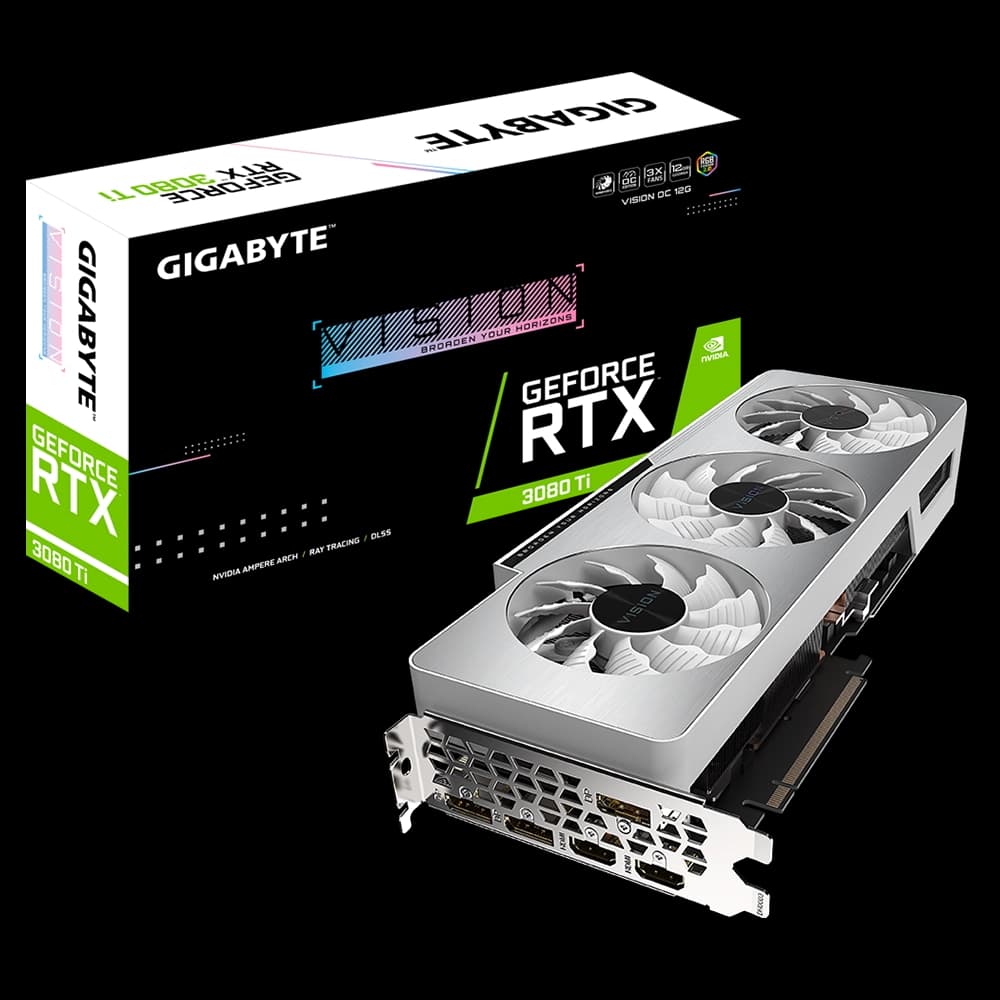 کارت گرافیک استوک گیگابایت GeForce RTX 3080 Ti VISION OC 12G ظرفیت 12 گیگابایت — تصویر ۲