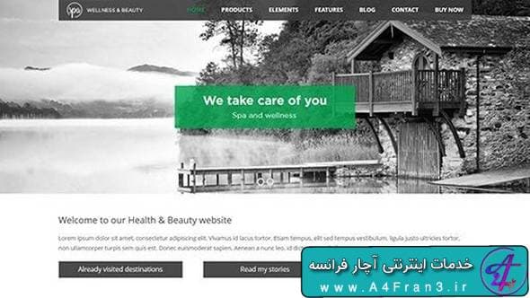 دانلود قالب وردپرس سلامتی و زیبایی Spa