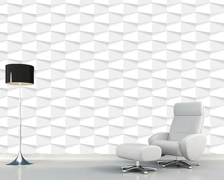 کاغذ دیواری اشکال هندسی لوزی سه بعدی