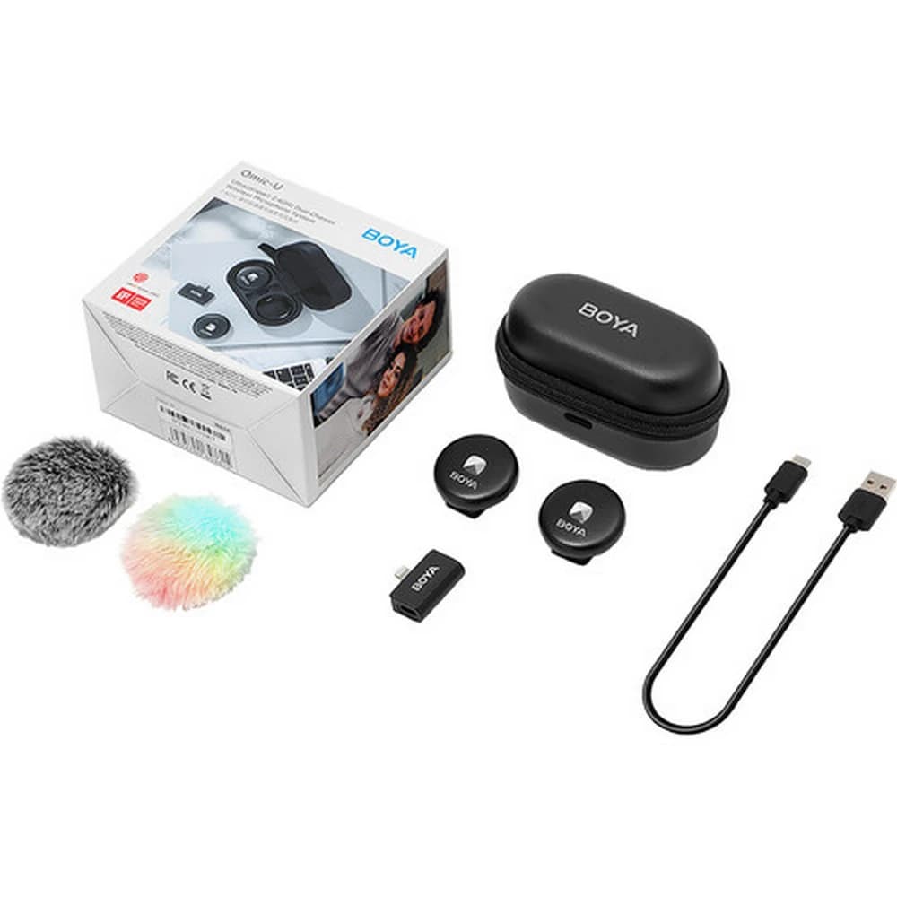 میکروفون یقه ای بی سیم بویا Boya Omic-D رابط Lightning — تصویر ۶