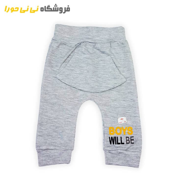 شلوار پنبه طرح boys سایز 0.1.2.3
