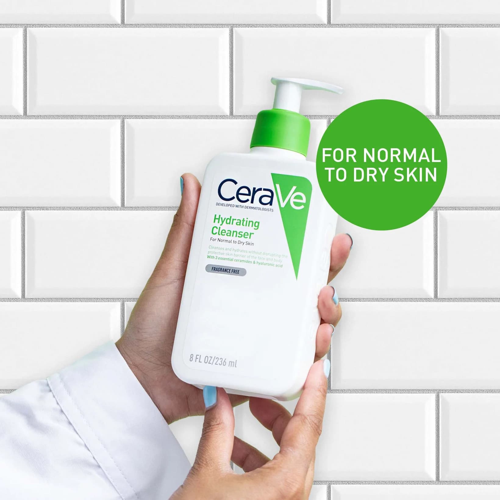 شوینده آبرسان سراوی (CeraVe) ۲۳۶ میلی‌لیتر — تصویر ۲