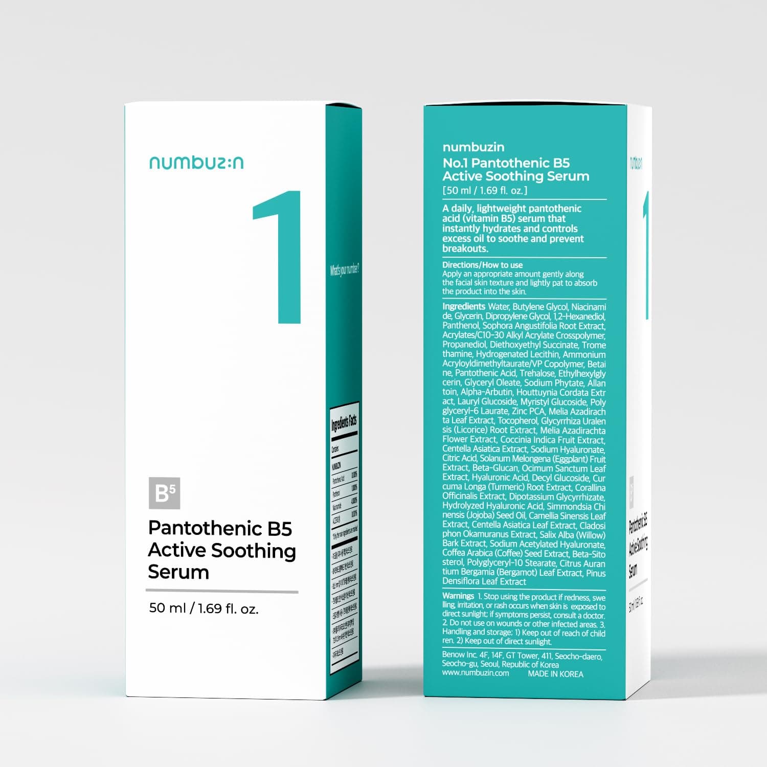 سرم شماره ۱ نامبوزین (Numbuzin No. 1 Pantothenic B5) حجم ۵۰ میل — تصویر ۳