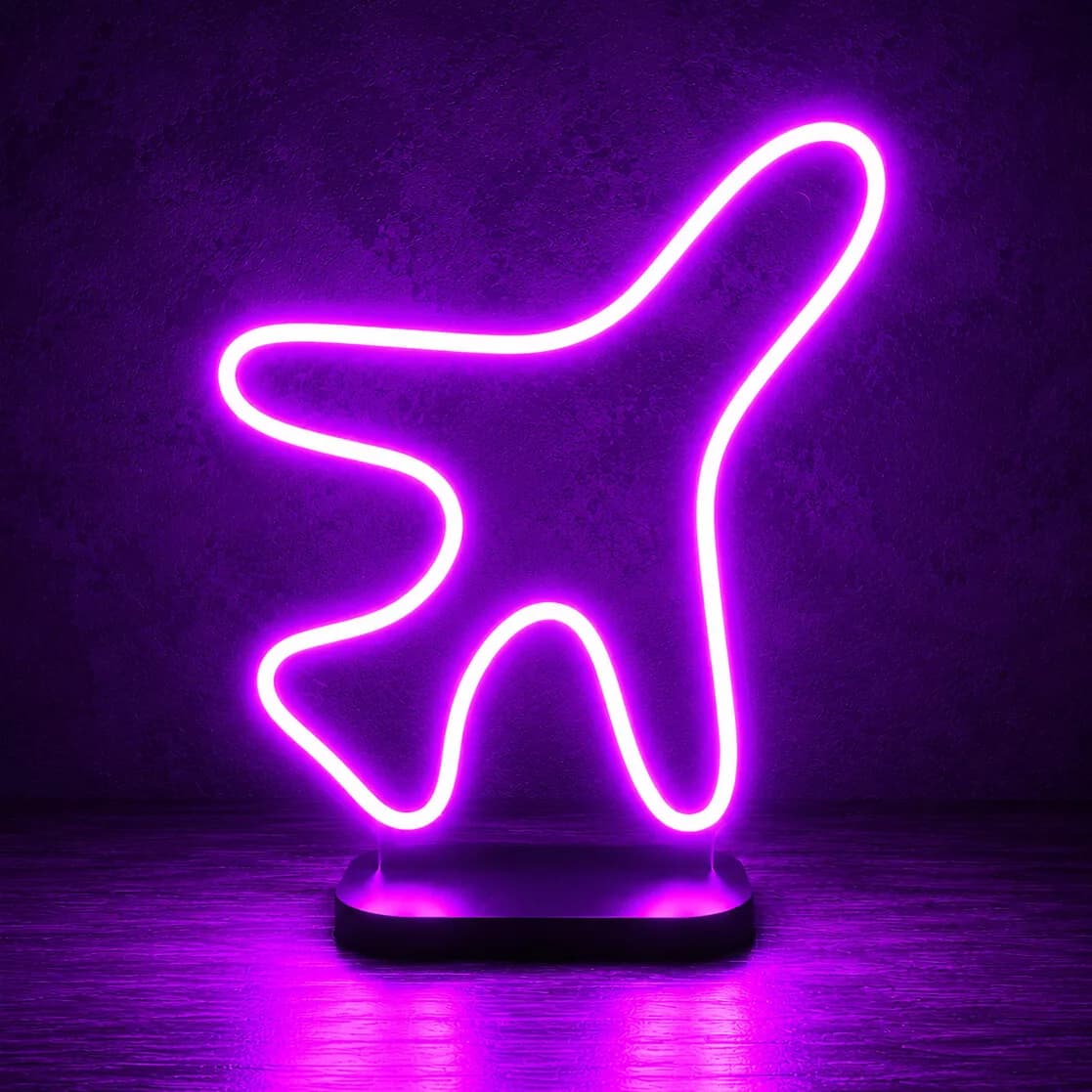 تابلو نئونی طرح هواپیما کد p17 — تصویر ۲