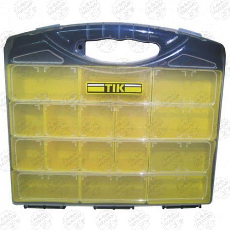 جعبه ابزار (ارگانایزر) لوازم ماهیگیری ۱۴ خانه بزرگ TIK-201 — تصویر ۳