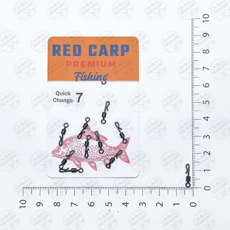 هرزگرد کوییک چنج ماهیگیری کپوری RedCarp سایز ۷ بسته ۱۰ عددی