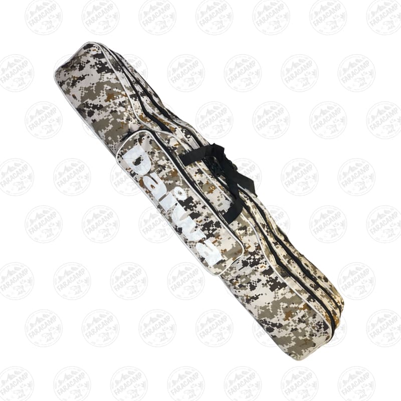کیف لنسر ماهیگیری سه زیپ ۱۴۰ سانتی طرح استتار