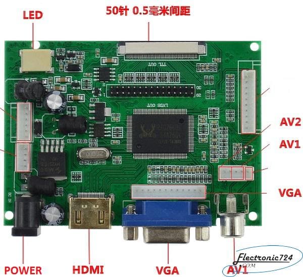 نمایشگر ال سی دی LCD 10.1 inch Without Touch — تصویر ۴
