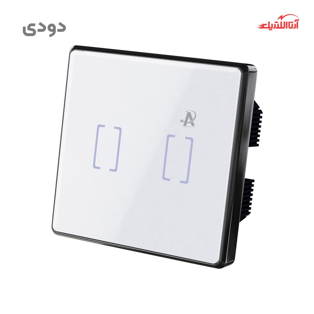 کلید لمسی دو پل مایا سری اریس کلاسیک مدل MT2EF11 — تصویر ۲