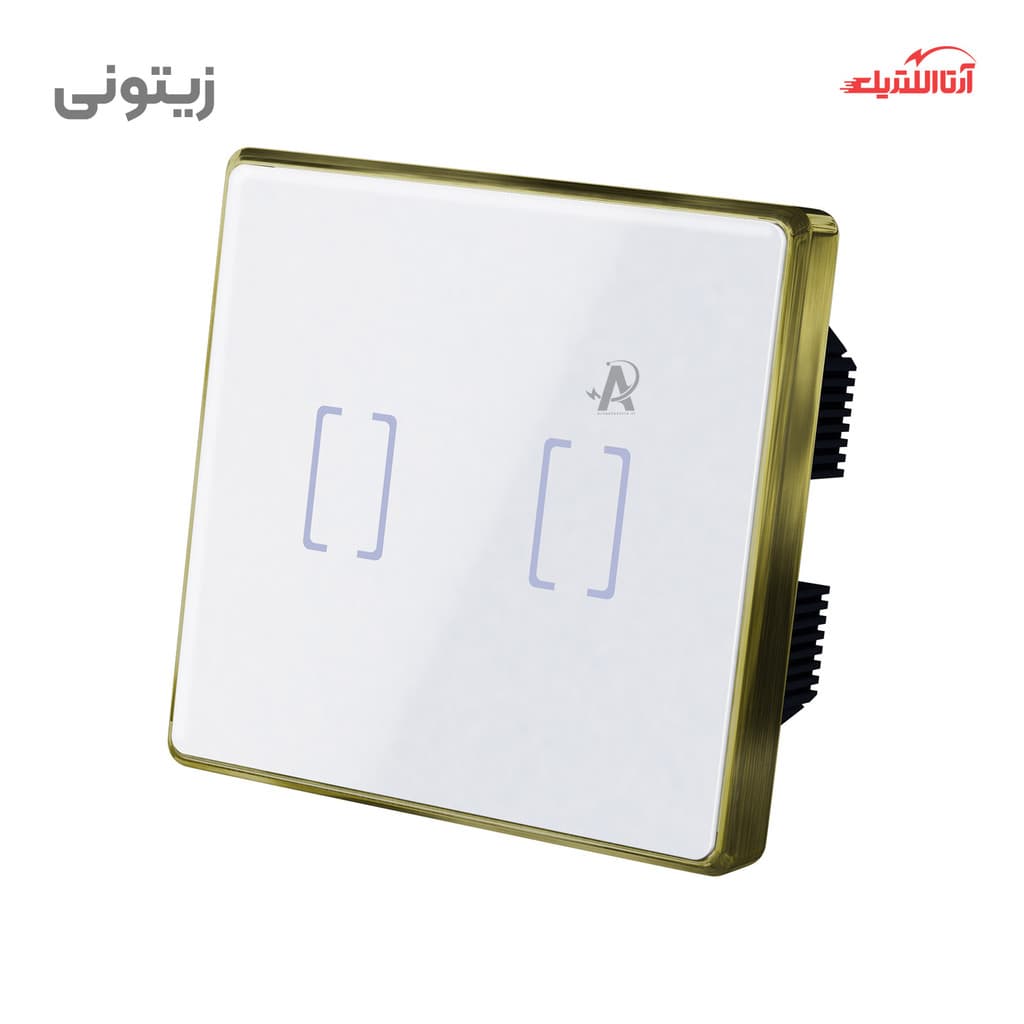 کلید لمسی دو پل مایا سری اریس کلاسیک مدل MT2EF11 — تصویر ۴