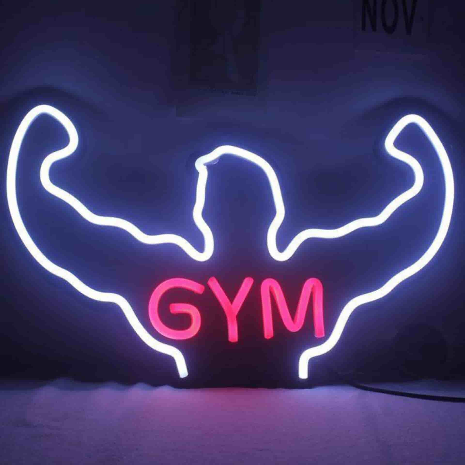 تابلو نئون باشگاه gym