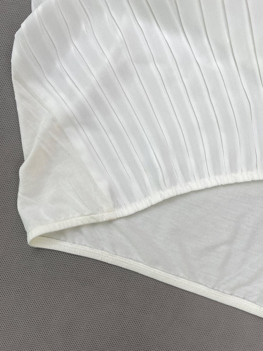 تاپ زنانه فورنارینا مدل پلیسه ای کد b4257 — تصویر ۵