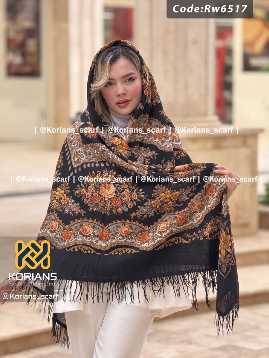روسری مدل مینا مشکی