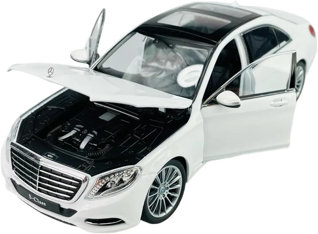 ماشین فلزی مرسدس بنز S500 سفید ویلی مدل 24051 — تصویر ۵