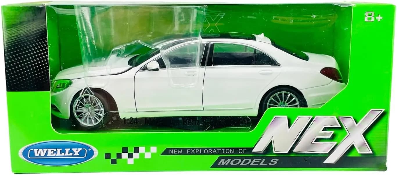 ماشین فلزی مرسدس بنز S500 سفید ویلی مدل 24051 — تصویر ۴