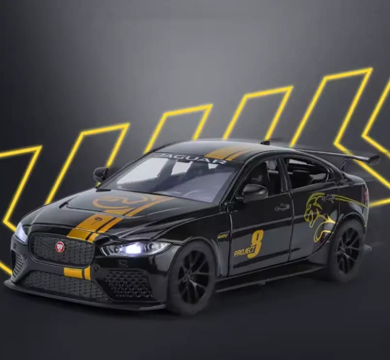 ماشین فلزی جگوار XE SV Project 8 مشکی — تصویر ۵