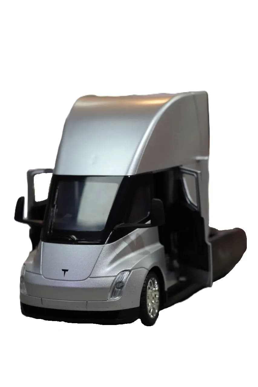 ماشین فلزی تسلا Semi Truck بدون بار نقره‌ای — تصویر ۲