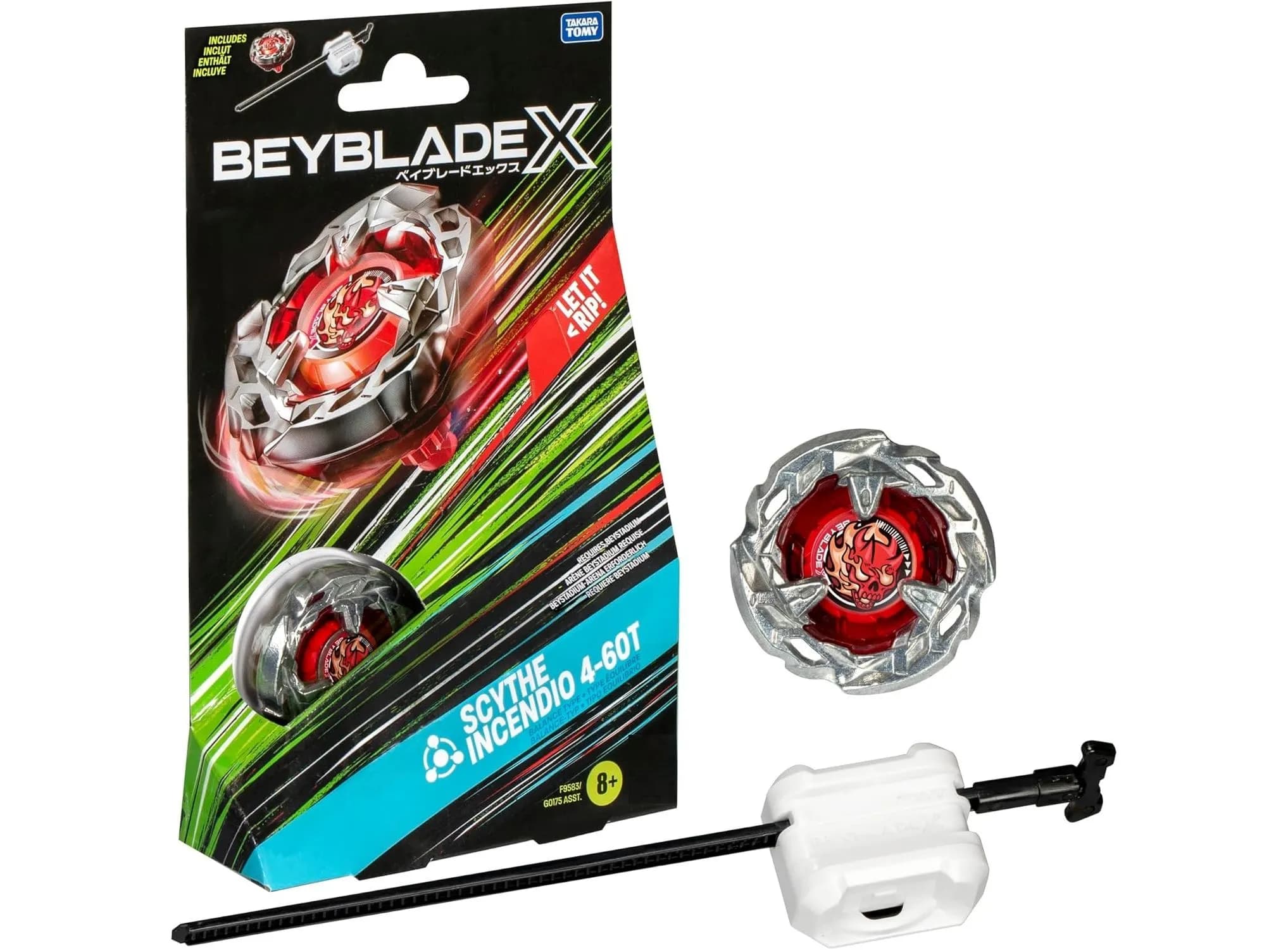 فرفره انفجاری بی‌بلید Beyblade X مدل Scythe Incendio 4-60T — تصویر ۴