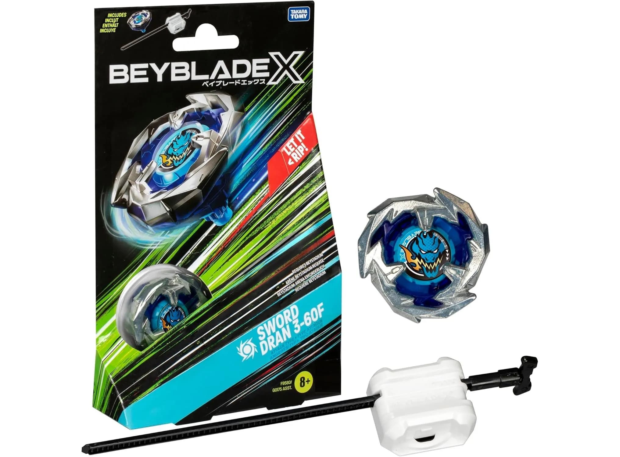 فرفره انفجاری بیبلید BeyBlade X مدل Sword Dran 3-60F — تصویر ۵