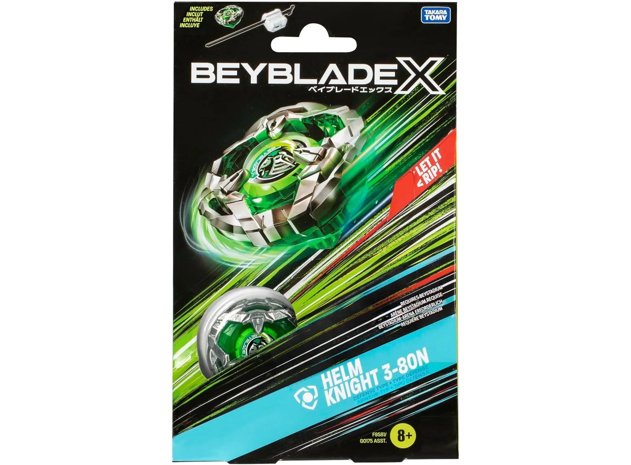 فرفره انفجاری بی‌بلید BeyBlade X مدل Helm Knight 3-80N — تصویر ۲