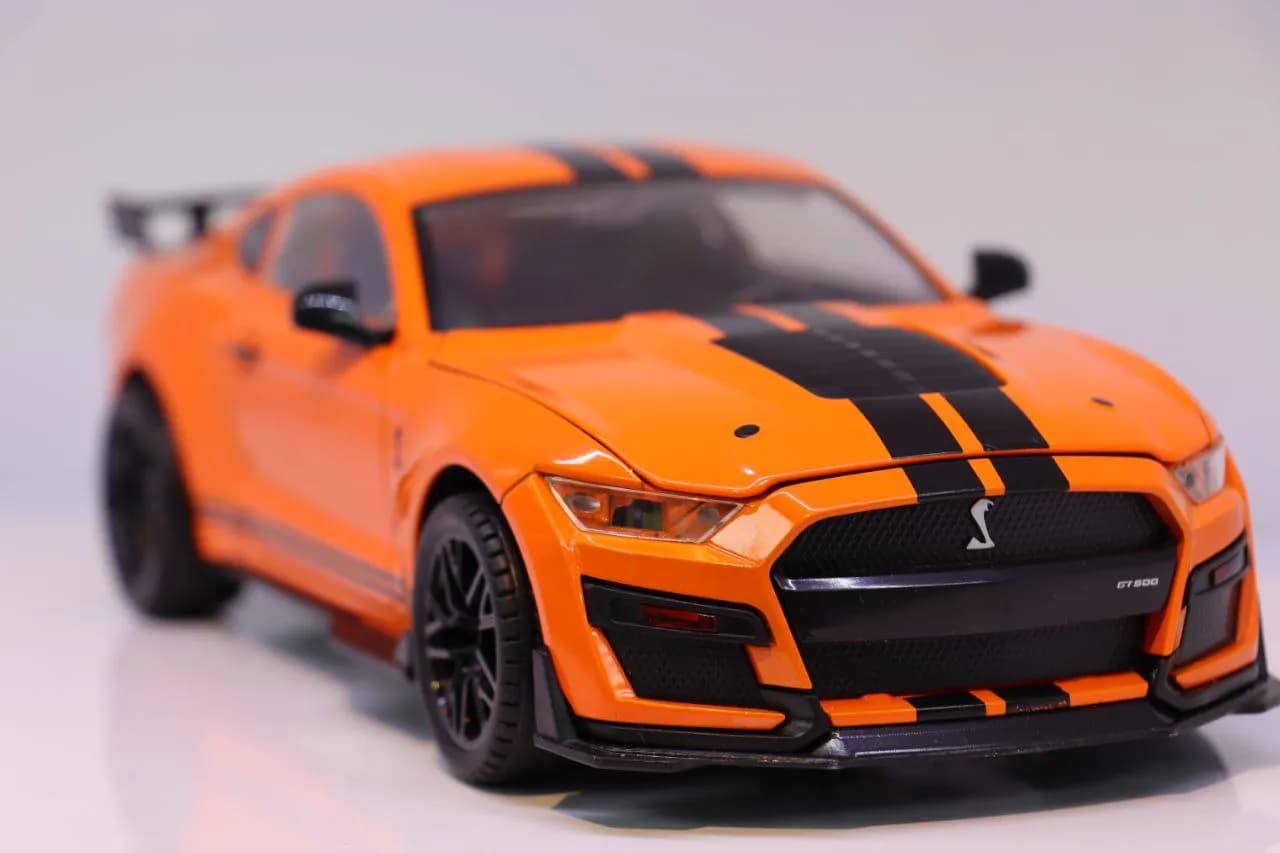 ماشین فلزی فورد موستانگ شلبی GT500 نارنجی مدل 1804 — تصویر ۵