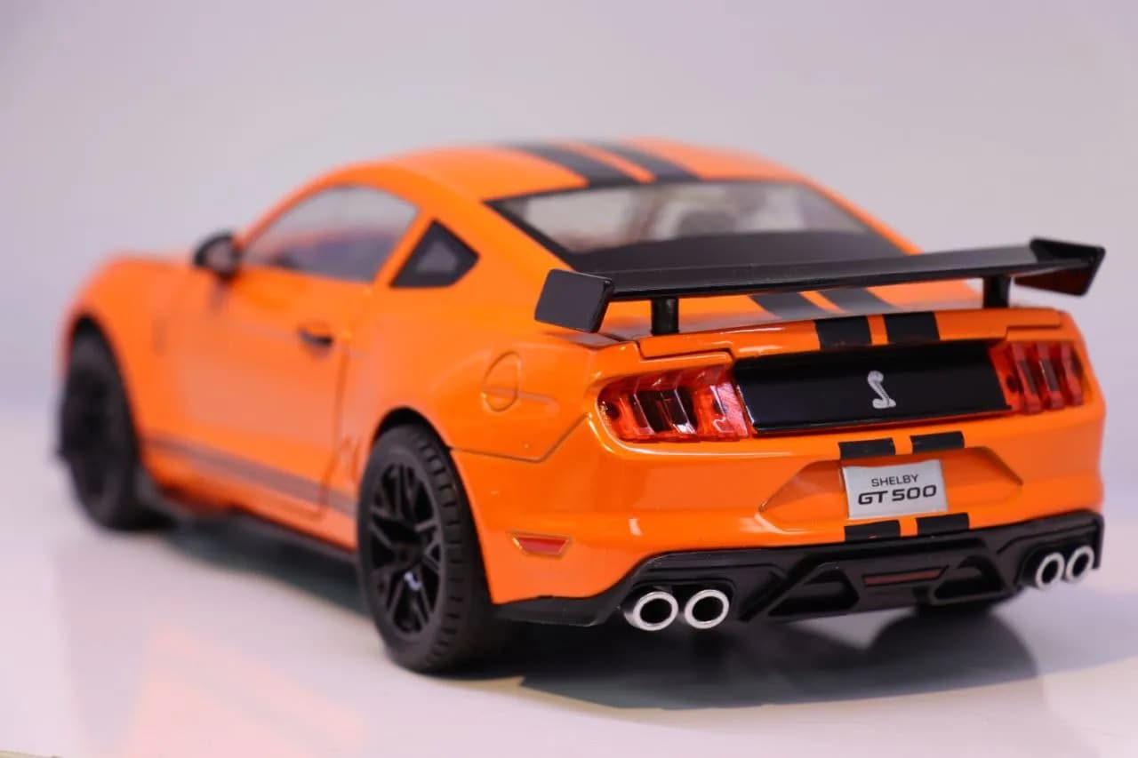 ماشین فلزی فورد موستانگ شلبی GT500 نارنجی مدل 1804 — تصویر ۴
