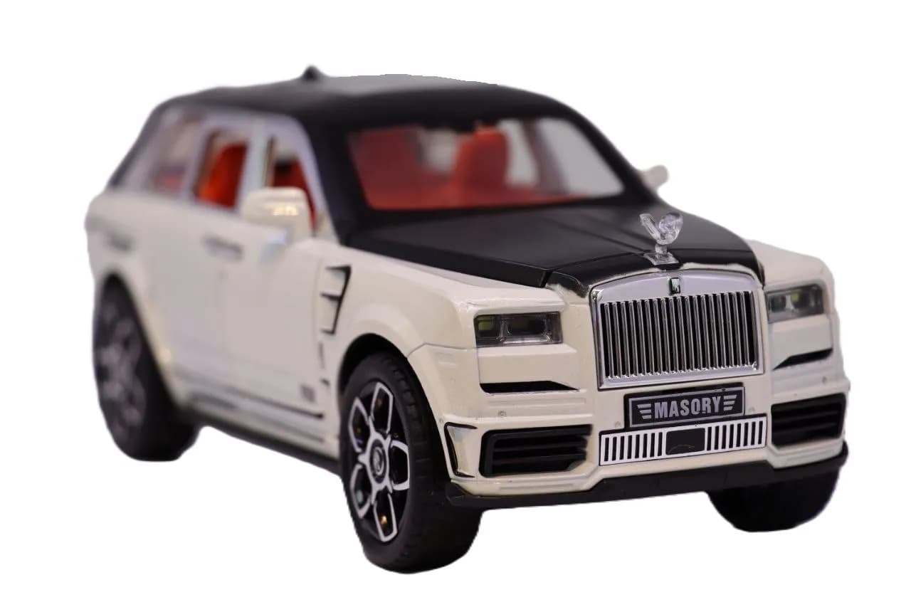 ماشین فلزی رولز رویس کالینان Mansory سفید مشکی مدل 1802 — تصویر ۶
