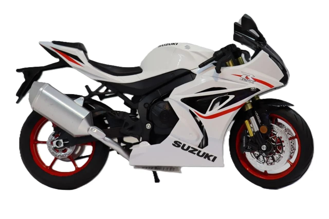 موتور فلزی سوزوکی GSX1000R سفید مدل M9_10A — تصویر ۲
