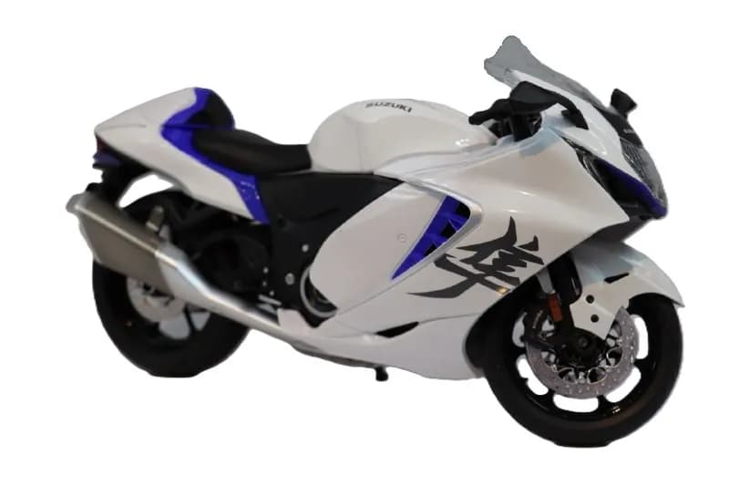 موتور فلزی سوزوکی هایابوسا GSX1300R سفید مدل M9_9A — تصویر ۲