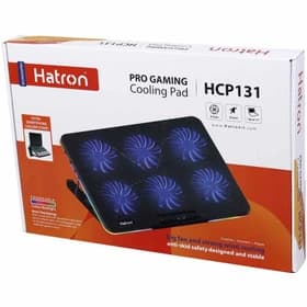 پایه خنک‌کننده لپ‌تاپ هترون مدل HCP131 گیمینگ با ۶ فن توربو و نورپردازی RGB — تصویر ۳