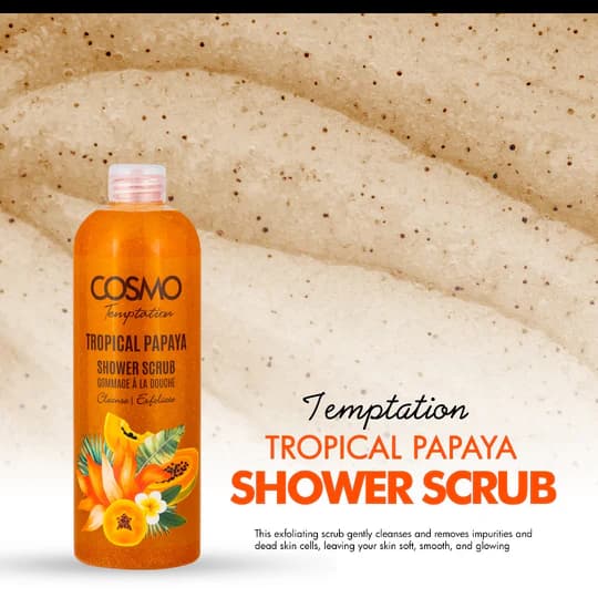 اسکراب حمام پاپایا استوایی (Temptation Tropical Papaya) کازمو – SHOWER SCRUB — تصویر ۲
