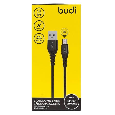 کابل شارژ میکرو یو اس بی Budi DC191m 10b — تصویر ۲