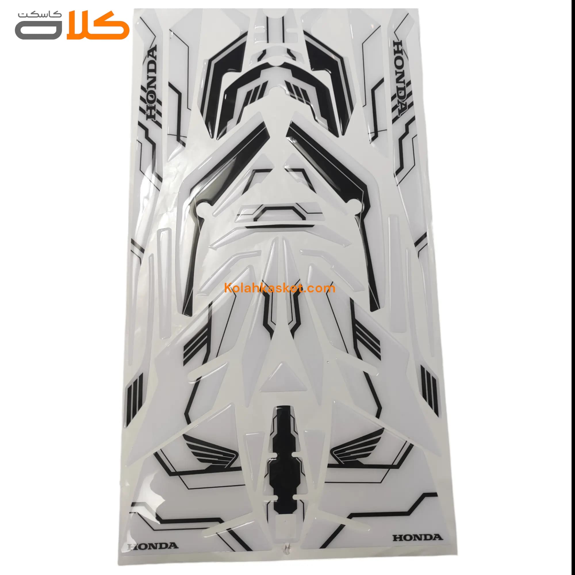پد کامل ضد خش و ضد ضربه موتور سیکلت هندا 150 مدل 09 black white