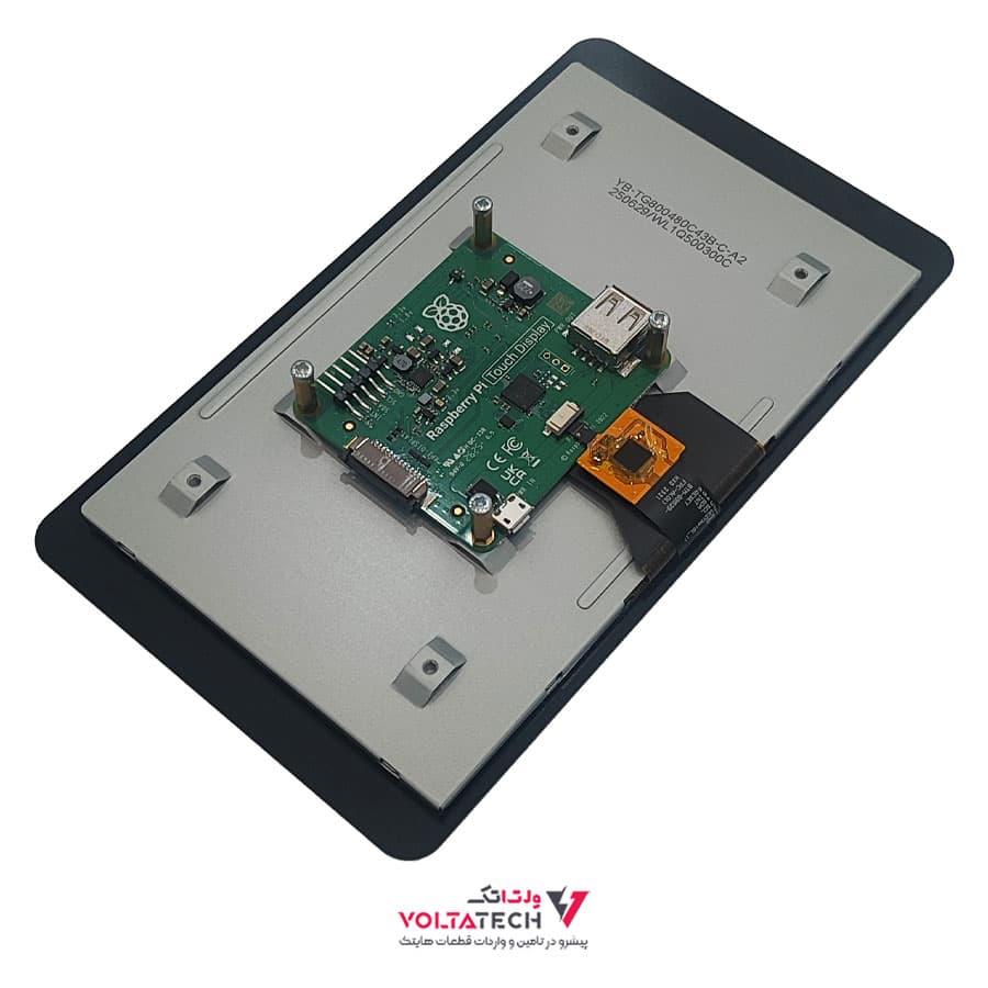 نمایشگر و تاچ اسکرین خازنی 7 اینچ رزبری پای Raspberry Pi – اورجینال — تصویر ۲