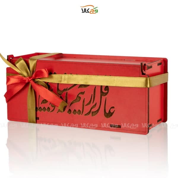 جعبه هدیه چوبی شکلات و دمنوش عاقل تر از آنیم وگان – 24 عددی — تصویر ۴