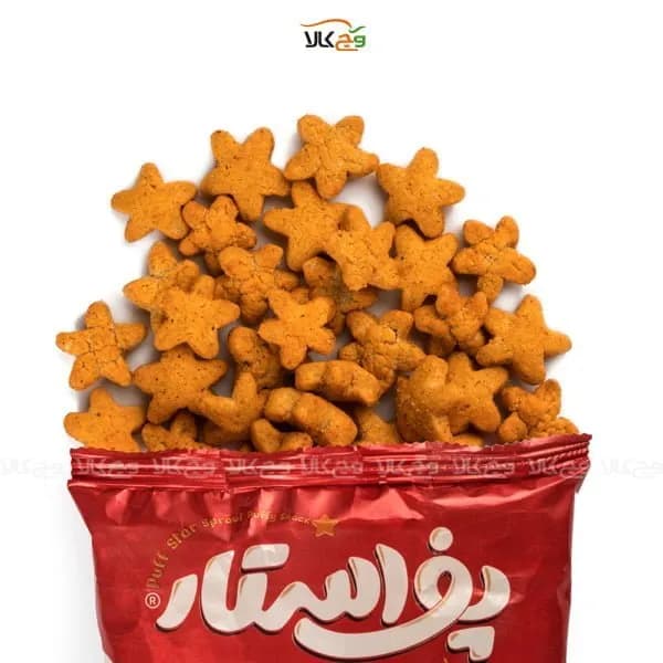 اسنک گیاهی چهار غله بندری – 50 گرم – پف استار