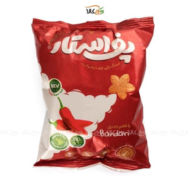 اسنک گیاهی چهار غله بندری – 50 گرم – پف استار — تصویر ۲