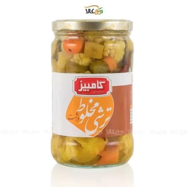 ترشی مخلوط درشت کامبیز – 670 گرمی