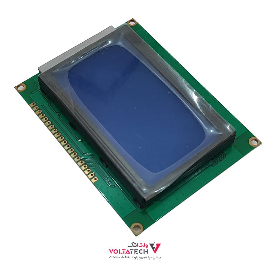نمایشگر GLCD 64×128 گرافیکی آبی