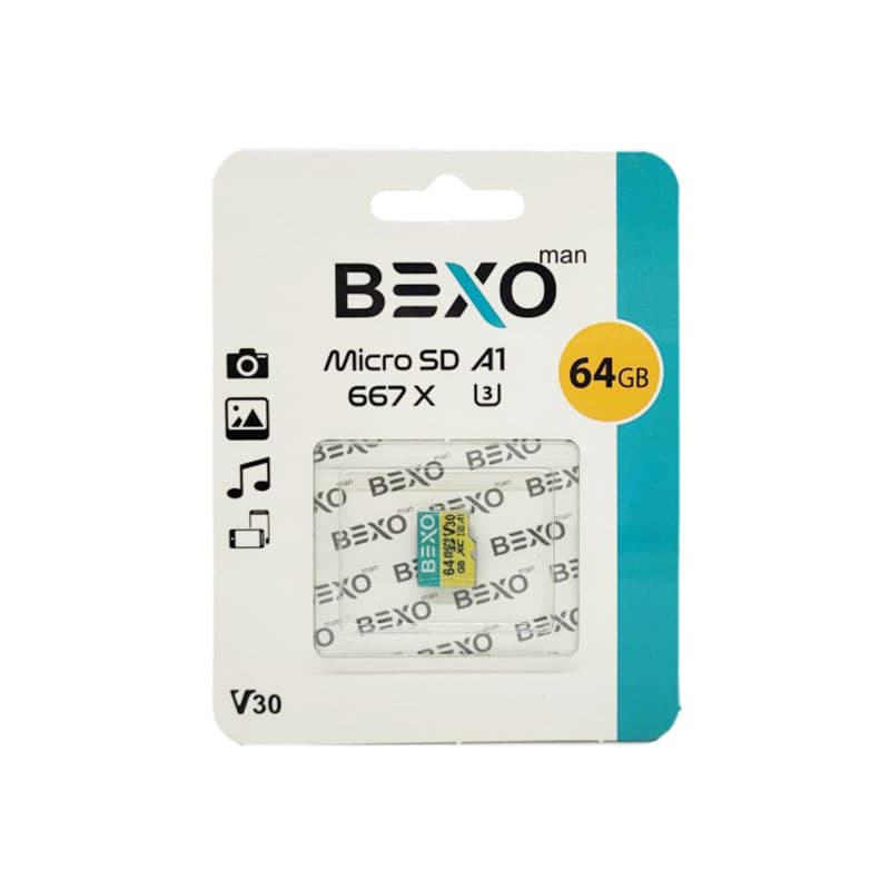 کارت حافظه میکرو BEXO Man 64GB 667X U3