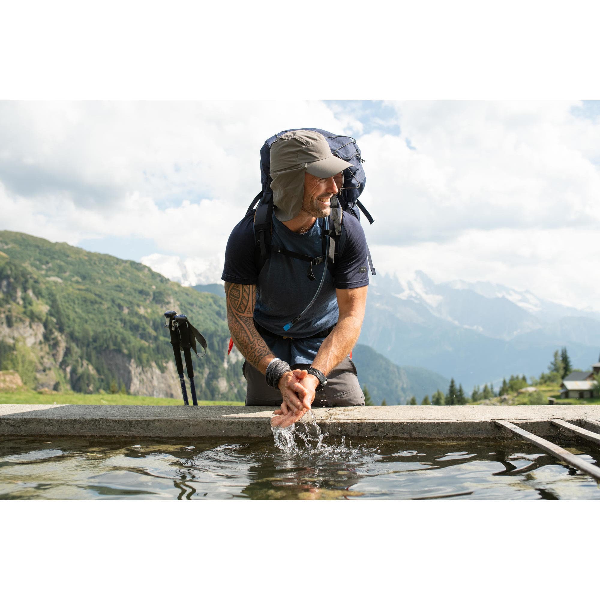 کلاه محافظ دار فورکلاز Deacthlon Forclaz UV Protected Cap – TREK900 — تصویر ۷