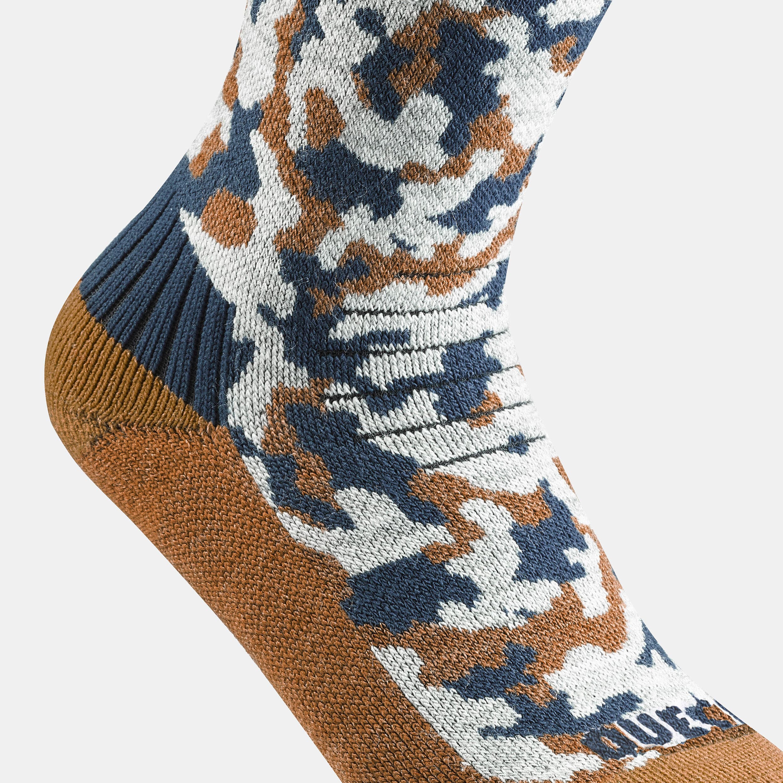 جوراب زمستانه کچوا – 2 جفت – ساق بلند کودکانه Quechua Children’s Outdoor Long Winter / Thermal Socks – Camouflage Patterned – 2 Pairs – SH100 Mid — تصویر ۷
