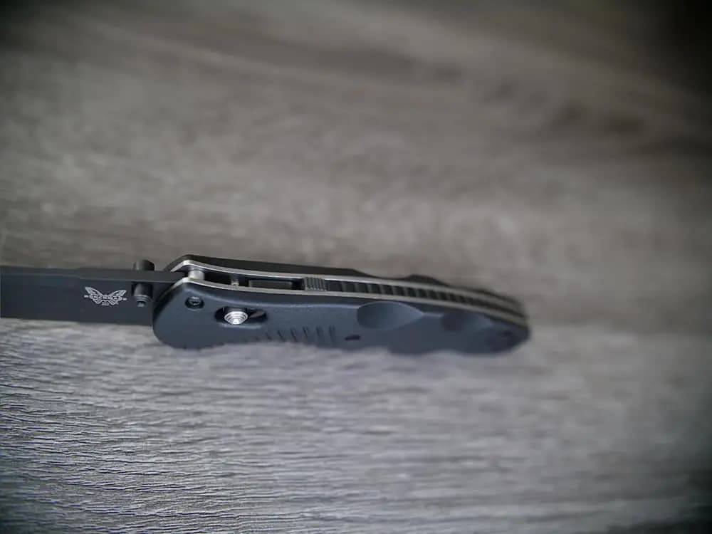 چاقو بنچمید براژ Benchmade BARRAGE | TANTO PLAIN BLADE BLACK VALOX — تصویر ۵
