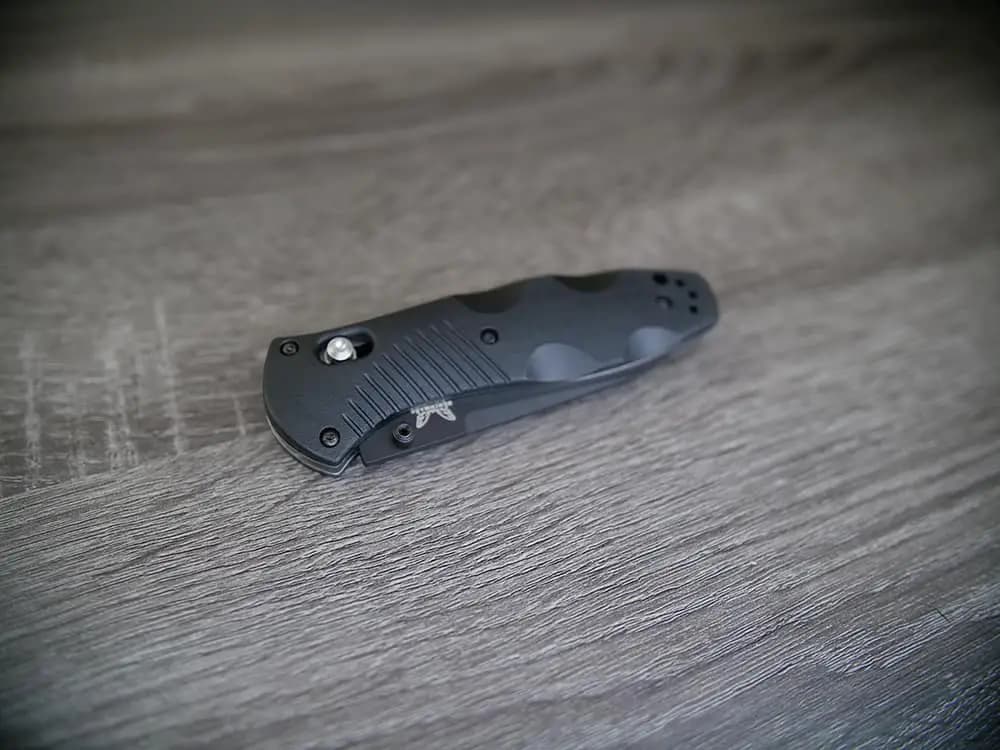 چاقو بنچمید براژ Benchmade BARRAGE | TANTO PLAIN BLADE BLACK VALOX — تصویر ۸