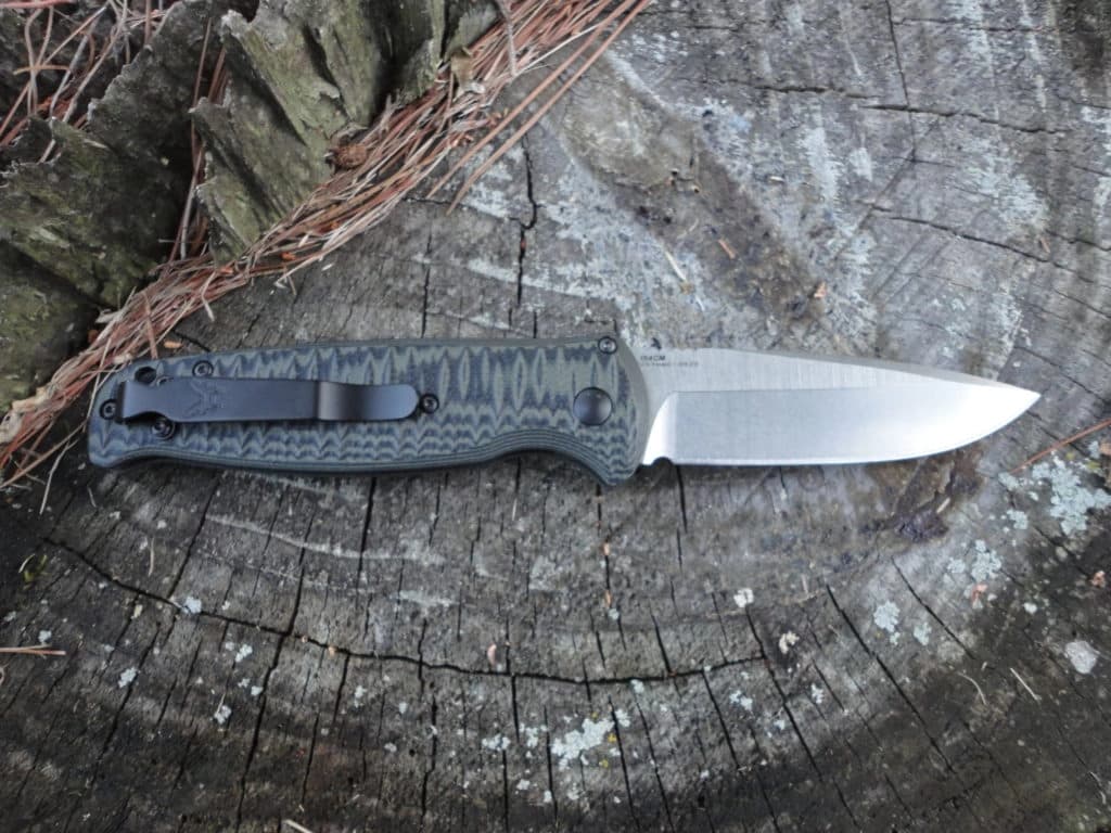 چاقو بنچمید اتوماتیک Benchmade CLA | GREEN & BLACK G10 — تصویر ۴