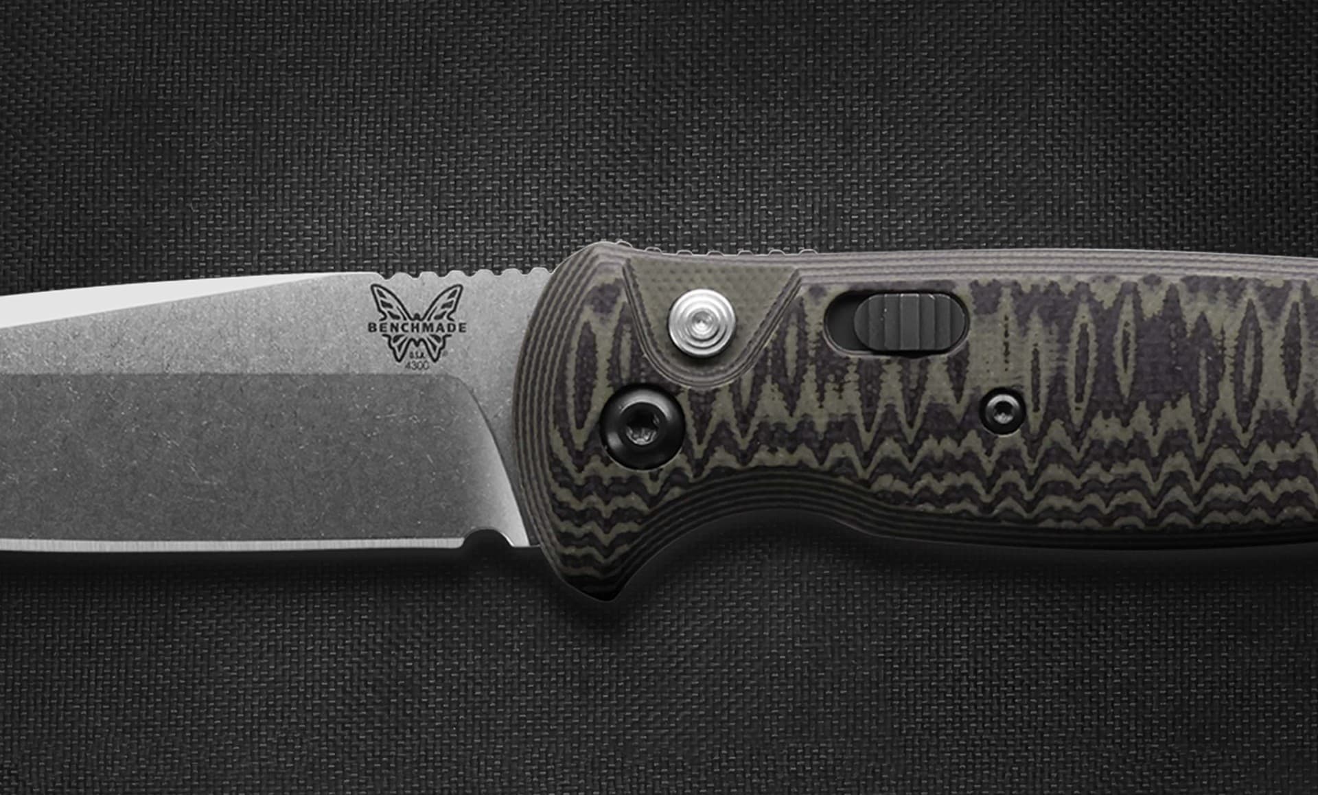 چاقو بنچمید اتوماتیک Benchmade CLA | GREEN & BLACK G10 — تصویر ۲