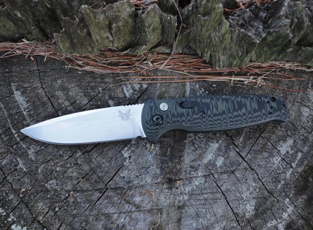 چاقو بنچمید اتوماتیک Benchmade CLA | GREEN & BLACK G10 — تصویر ۳