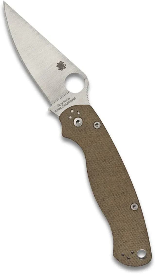 چاقو میکارتا نظامی اسپایدرکو Spyderco PARA MILITARY™ 2 CPM CRU-WEAR MICARTA — تصویر ۷