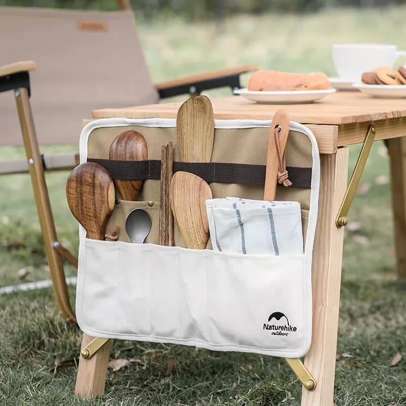 کیف نظم دهنده قاشق و چنگال نیچرهایک Naturehike Picnic Cooking Tool Canvas Bag — تصویر ۳